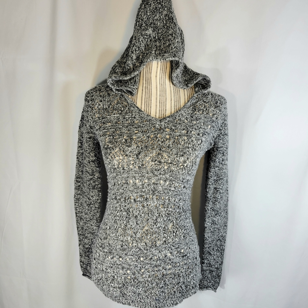 Freshman 1996 Black & White Hooded Long Sleeve Sweater Size XSmall